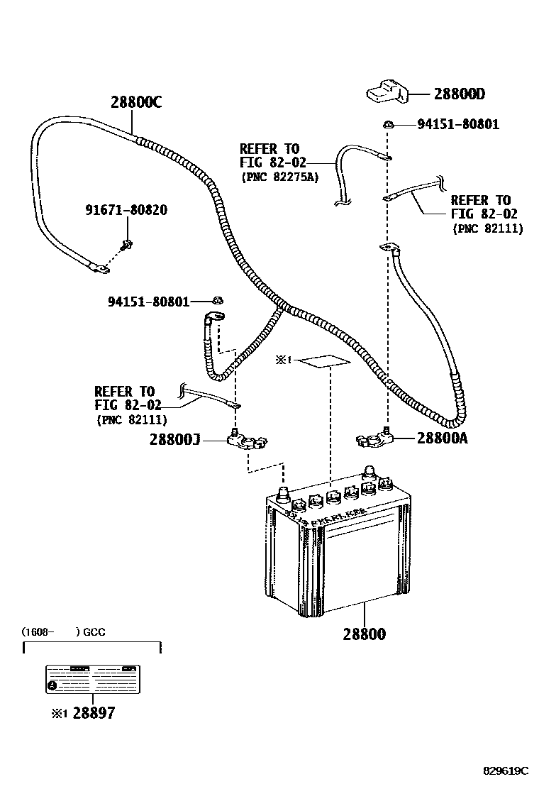 8201 — BATTERY & BATTERY CABLE
