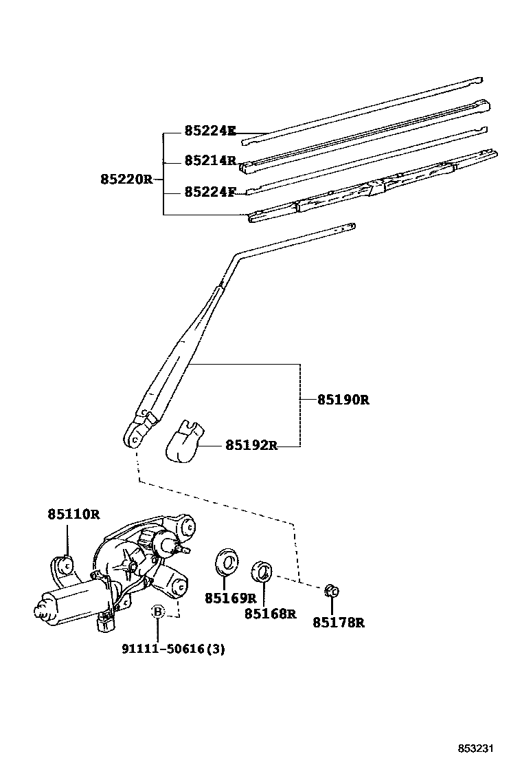 8502 — REAR WIPER