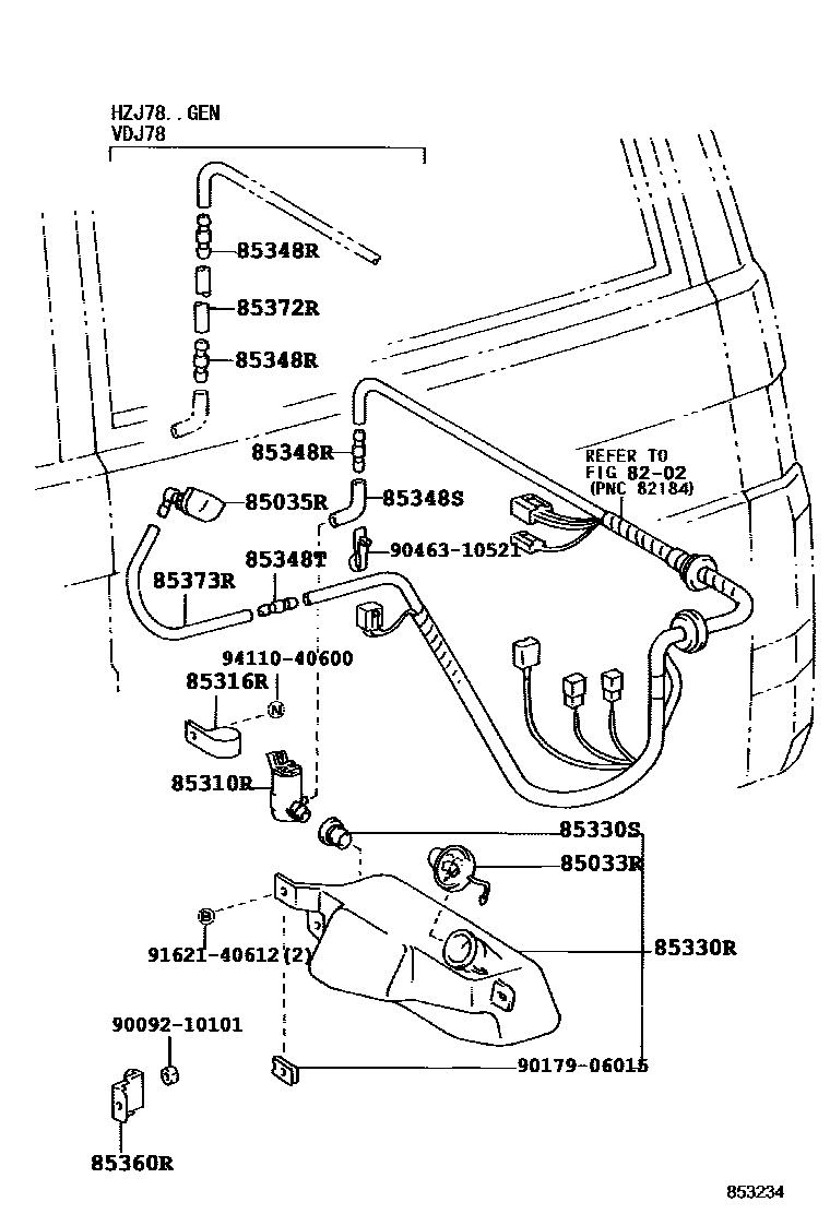 8504 — REAR WASHER