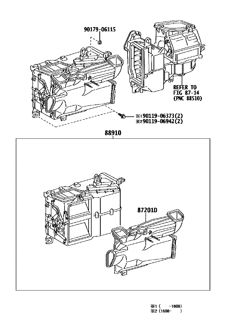 8712 — HEATING & AIR CONDITIONING - HEATER UNIT & BLOWER