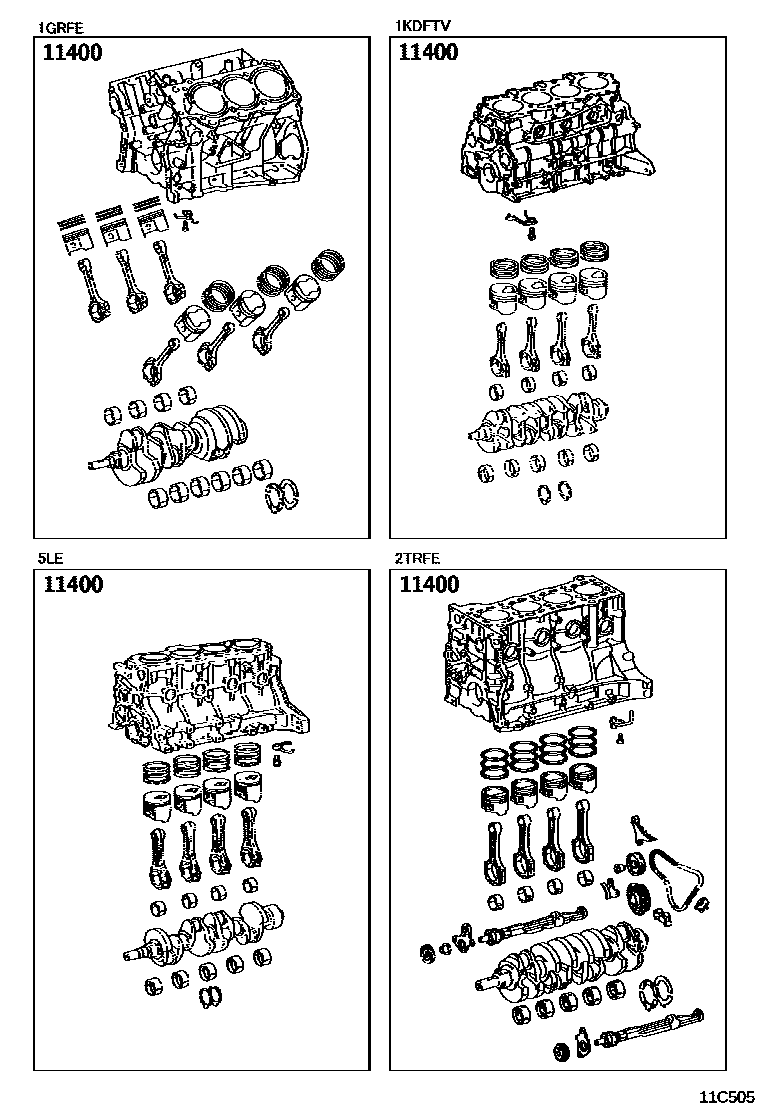 1102 — SHORT BLOCK ASSEMBLY