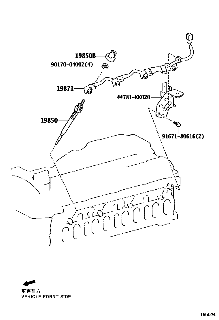 1901 — IGNITION COIL & SPARK PLUG / GLOW PLUG