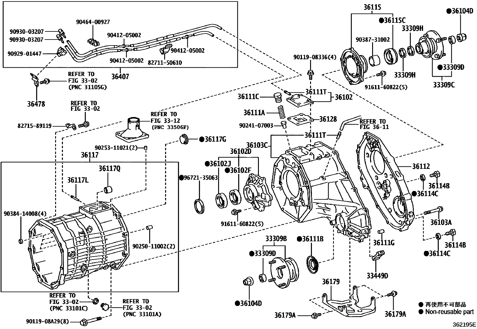 3609 — TRANSFER CASE & EXTENSION HOUSING