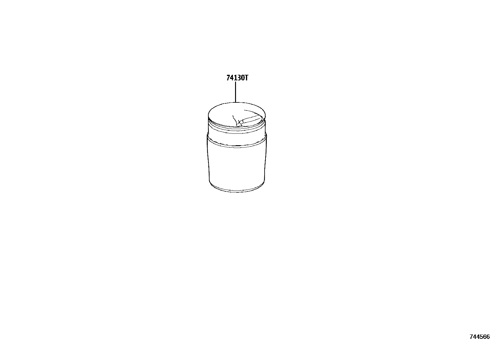7456 — ASH RECEPTACLE