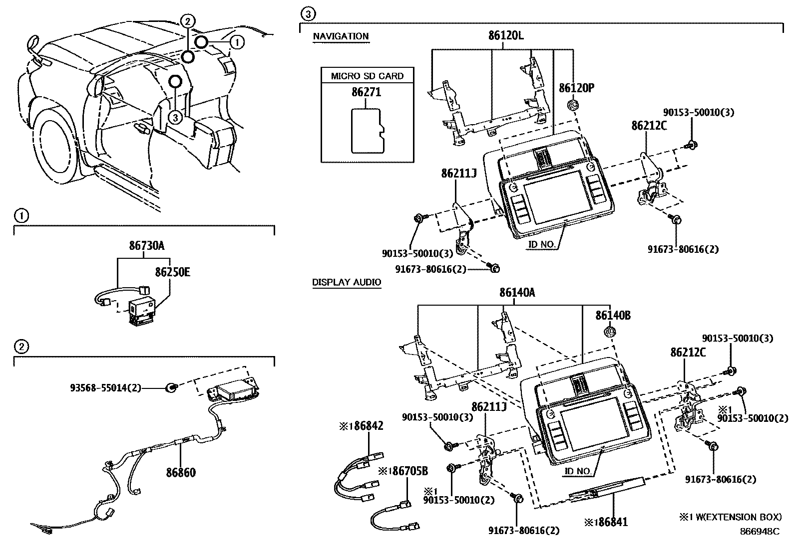 8603 — NAVIGATION & FRONT MONITOR DISPLAY