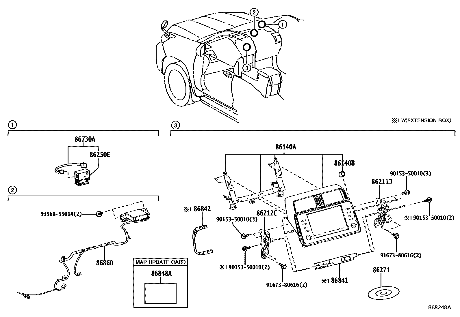 8603 — NAVIGATION & FRONT MONITOR DISPLAY