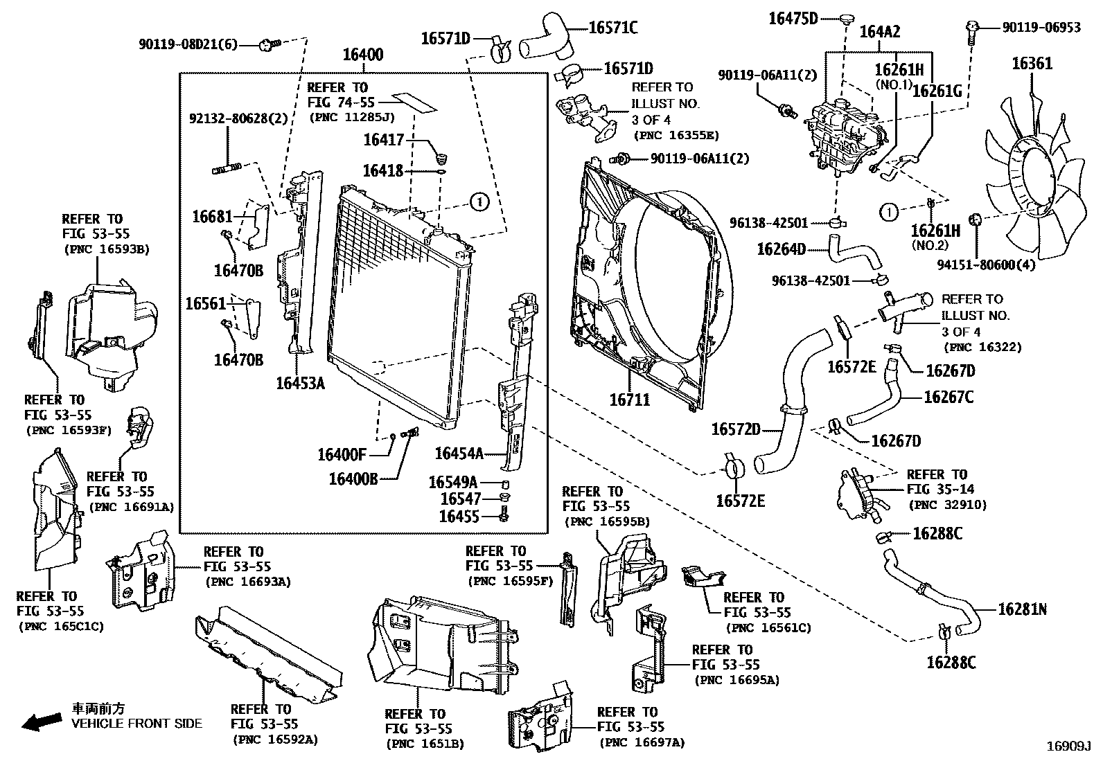 1603 — RADIATOR & WATER OUTLET