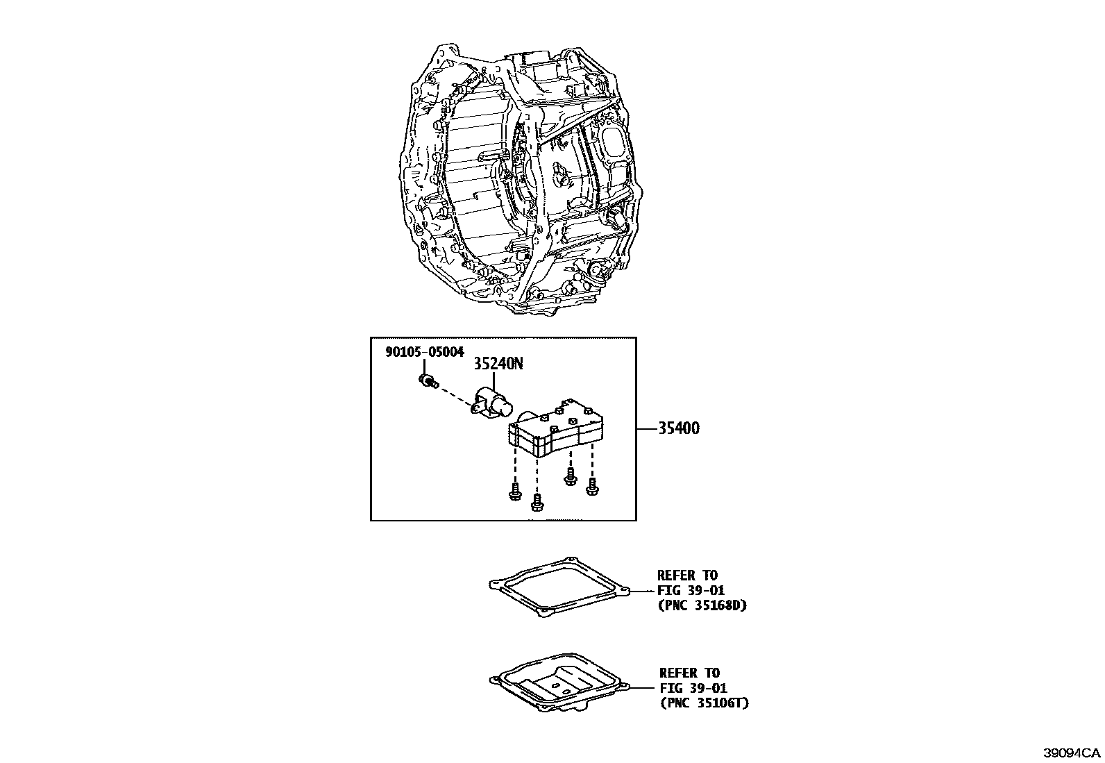 3912 — VALVE BODY & OIL STRAINER (HEV OR BEV OR FCEV)