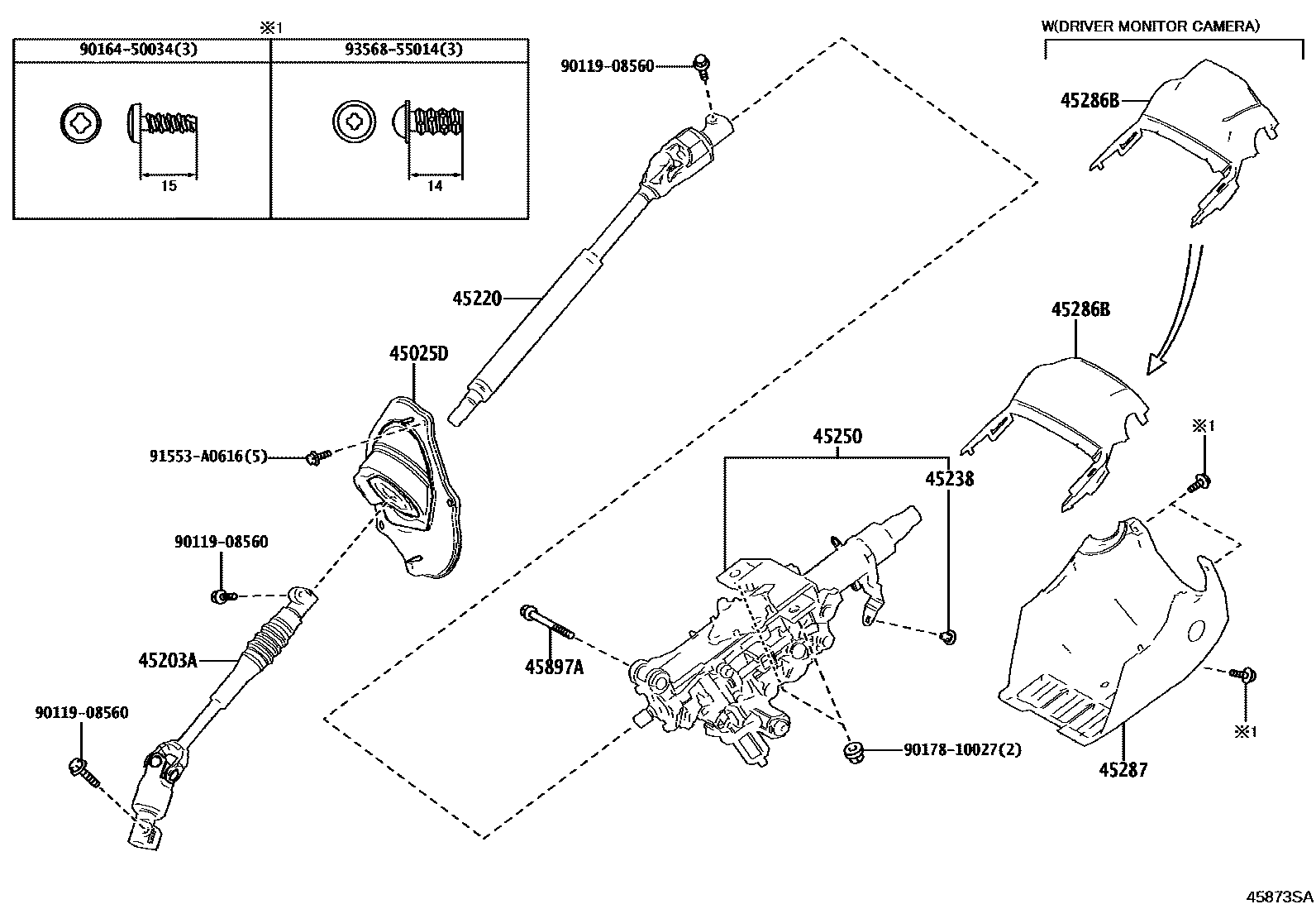 4501 — STEERING COLUMN & SHAFT