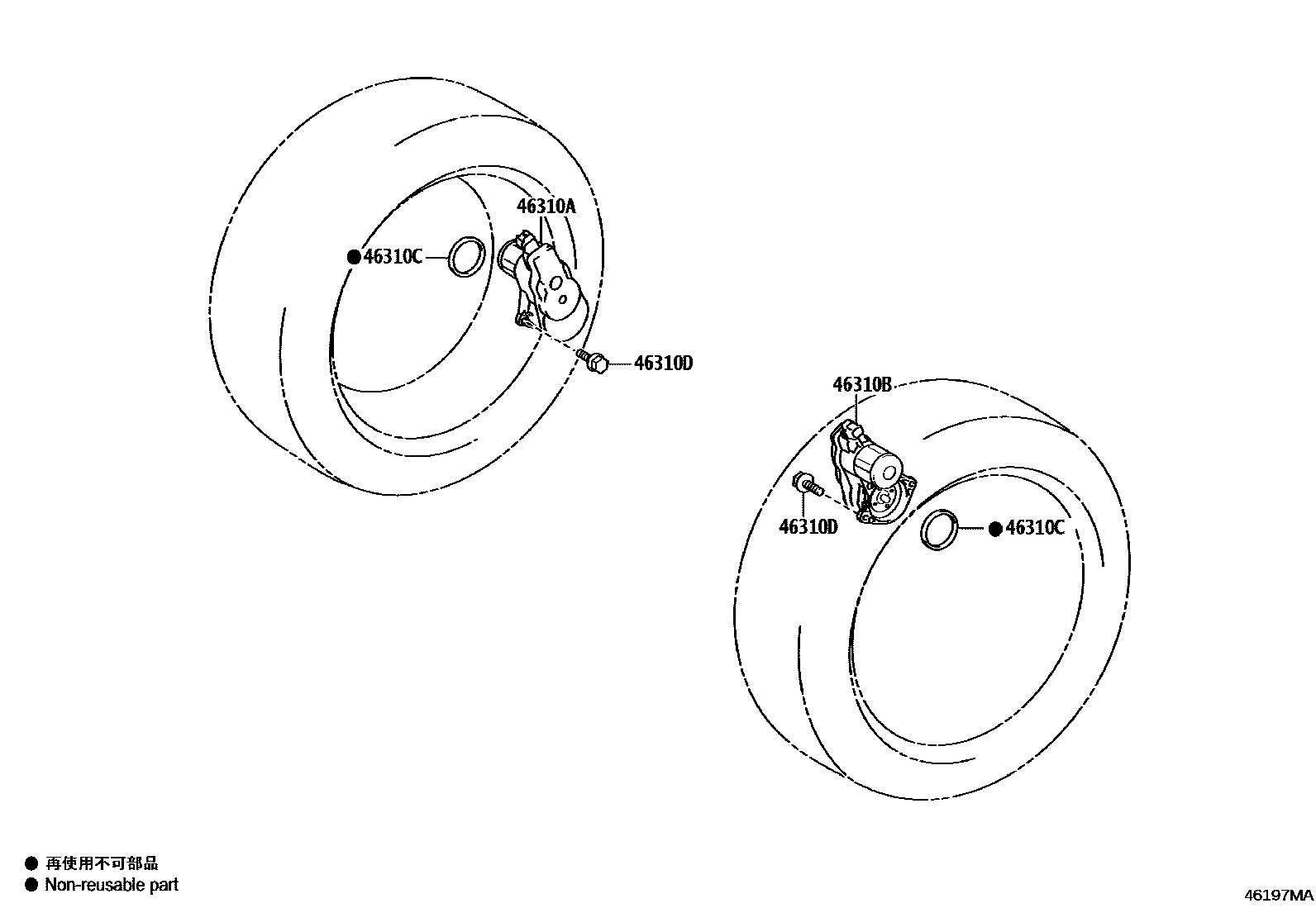 4601 — PARKING BRAKE & CABLE