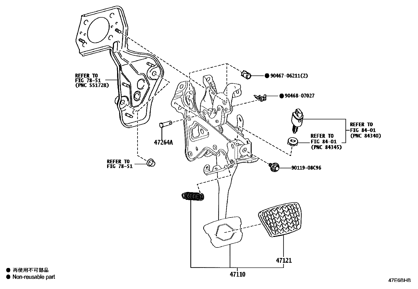 4701 — BRAKE PEDAL & BRACKET