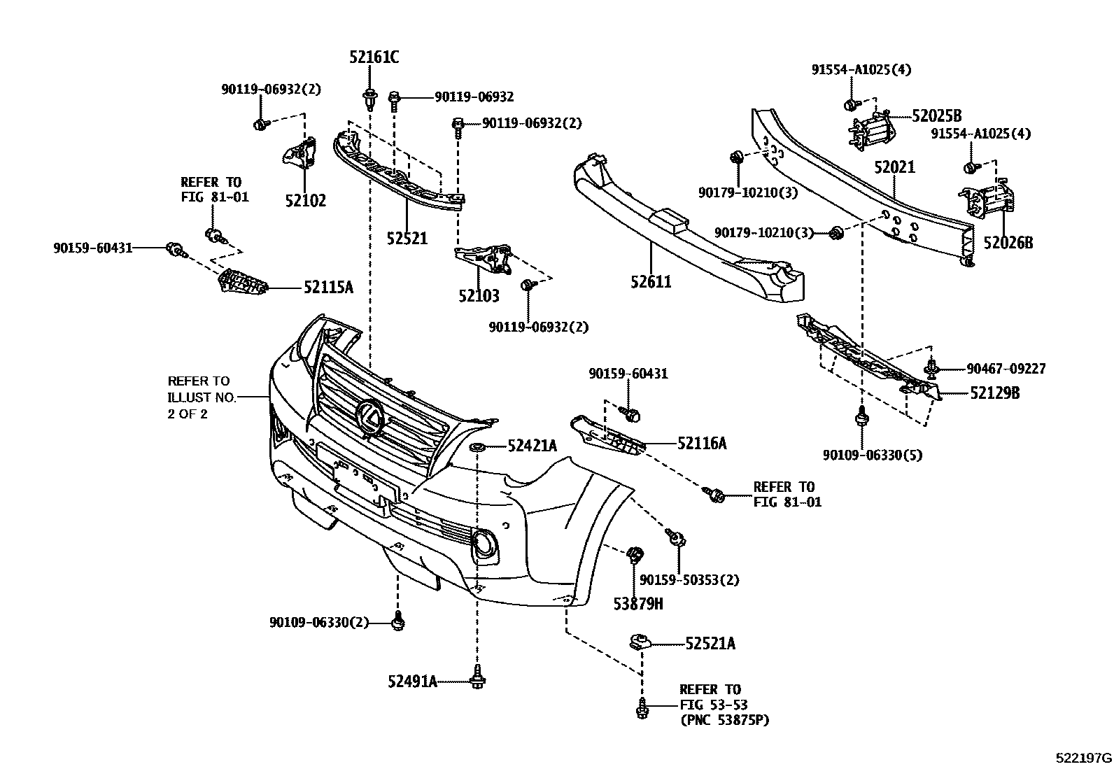 5252 — FRONT BUMPER & BUMPER STAY