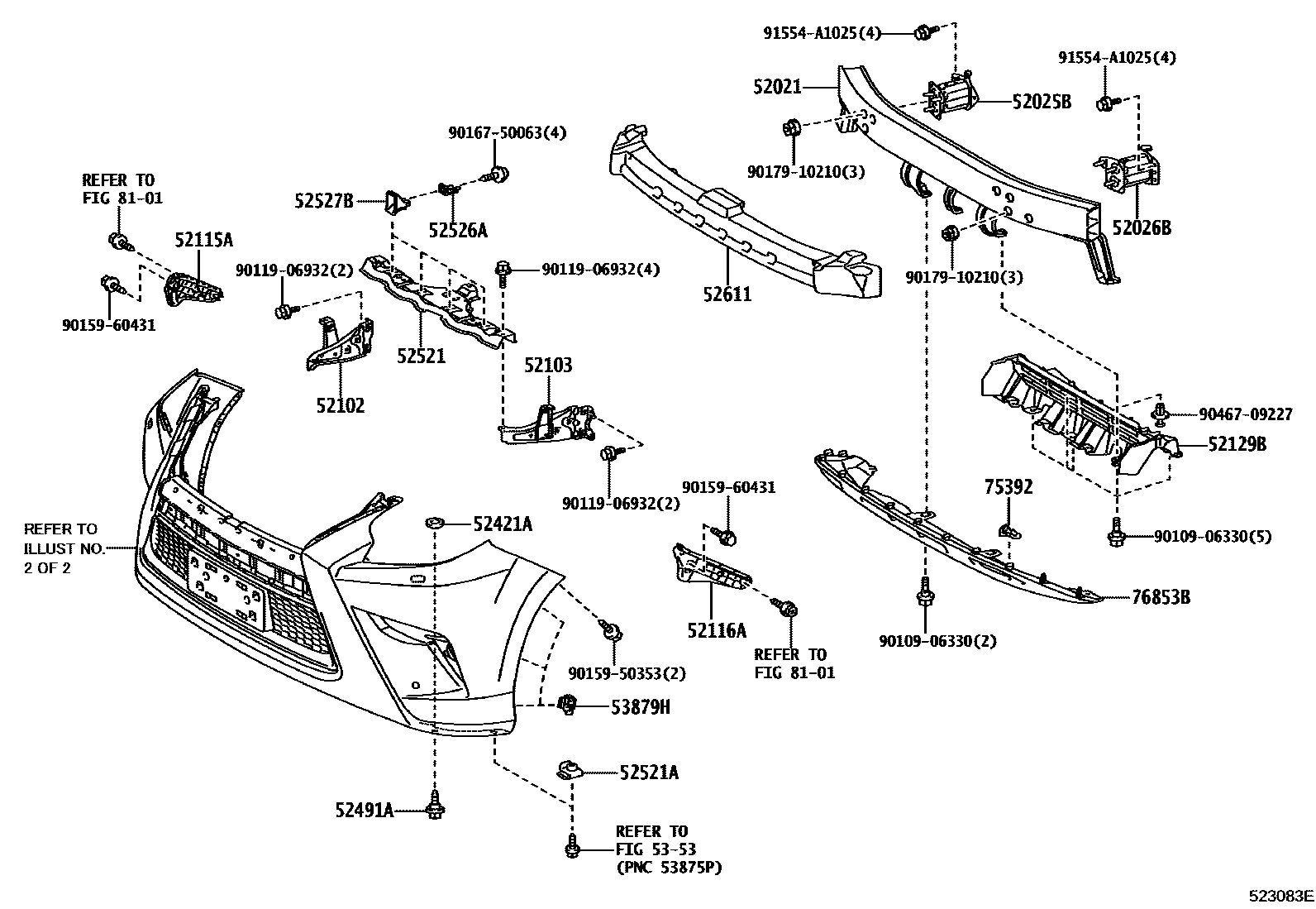 5252 — FRONT BUMPER & BUMPER STAY