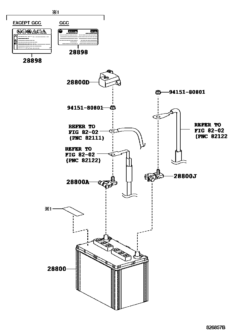 8201 — BATTERY & BATTERY CABLE