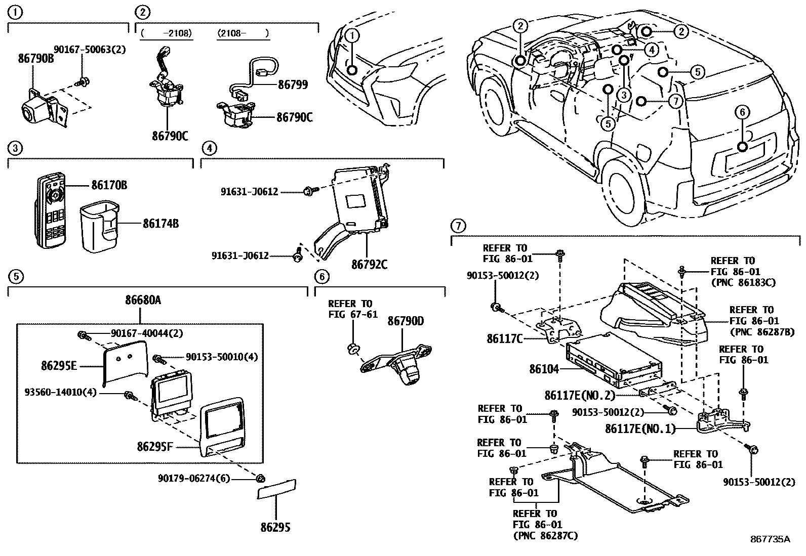 8606 — CAMERA & REAR MONITOR DISPLAY