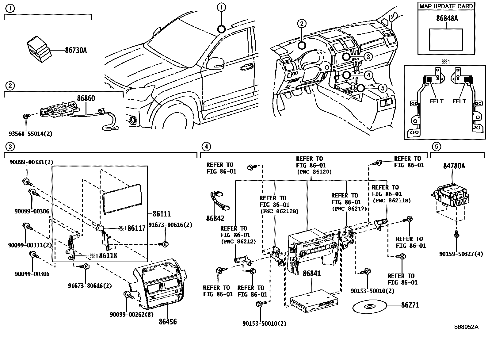 8603 — NAVIGATION & FRONT MONITOR DISPLAY