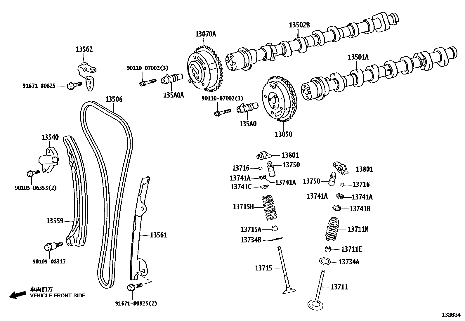 1302 — CAMSHAFT & VALVE