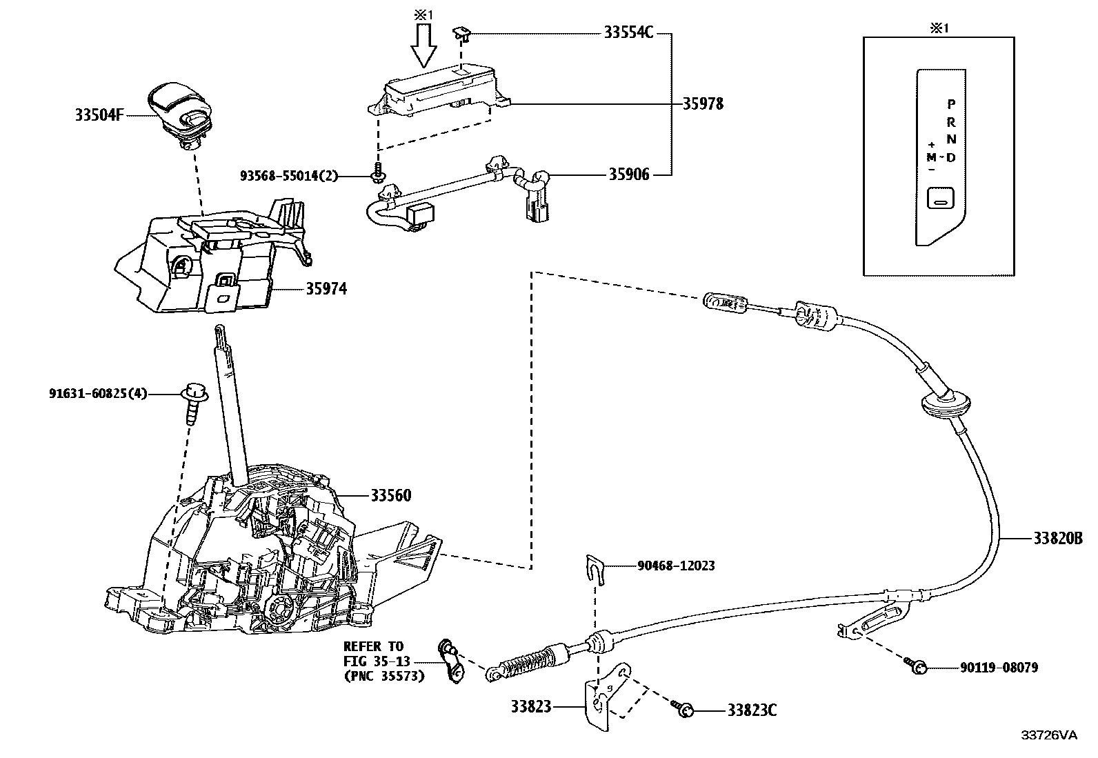 3312 — SHIFT LEVER & RETAINER