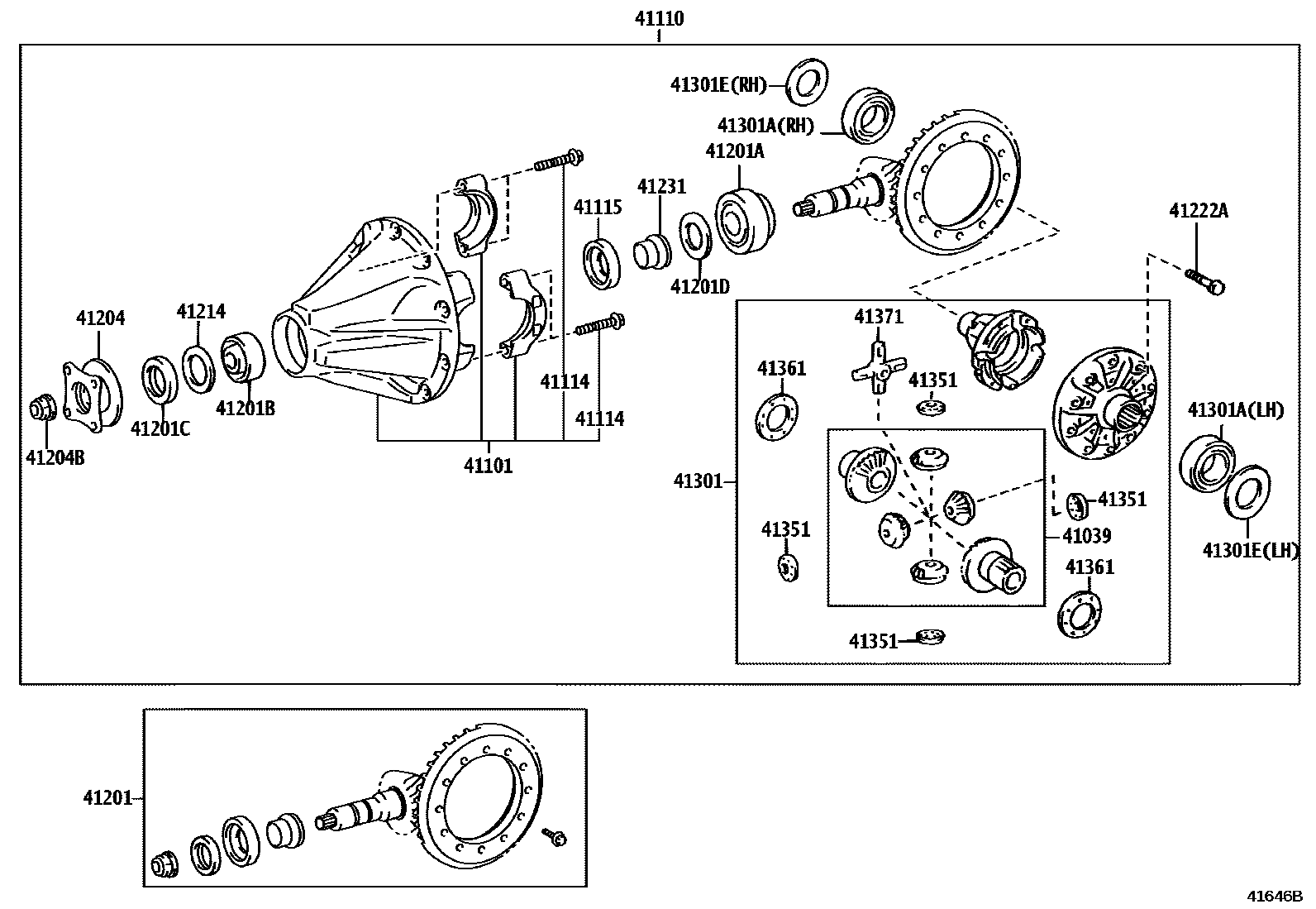 4101 — REAR AXLE HOUSING & DIFFERENTIAL