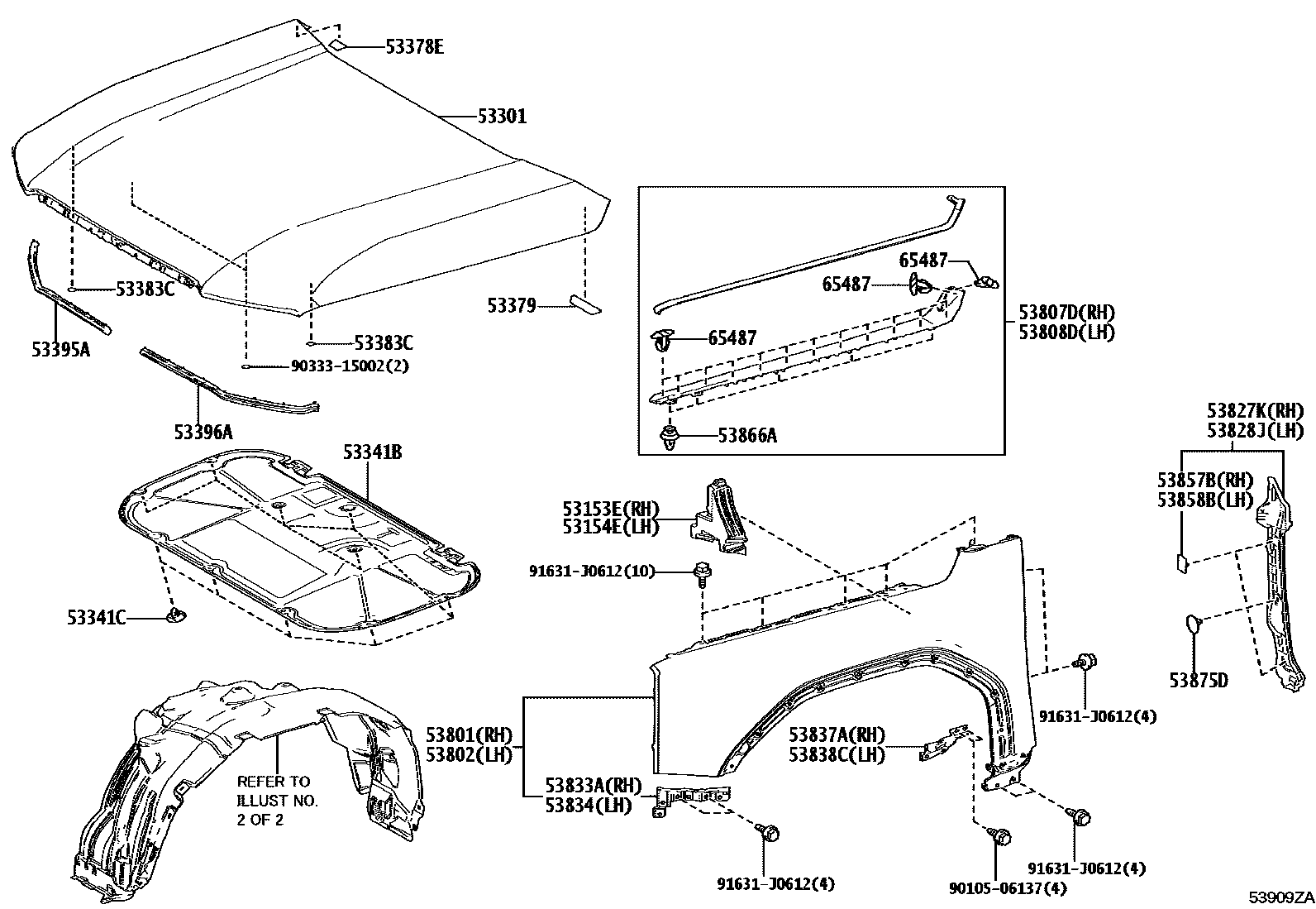 5353 — HOOD & FRONT FENDER