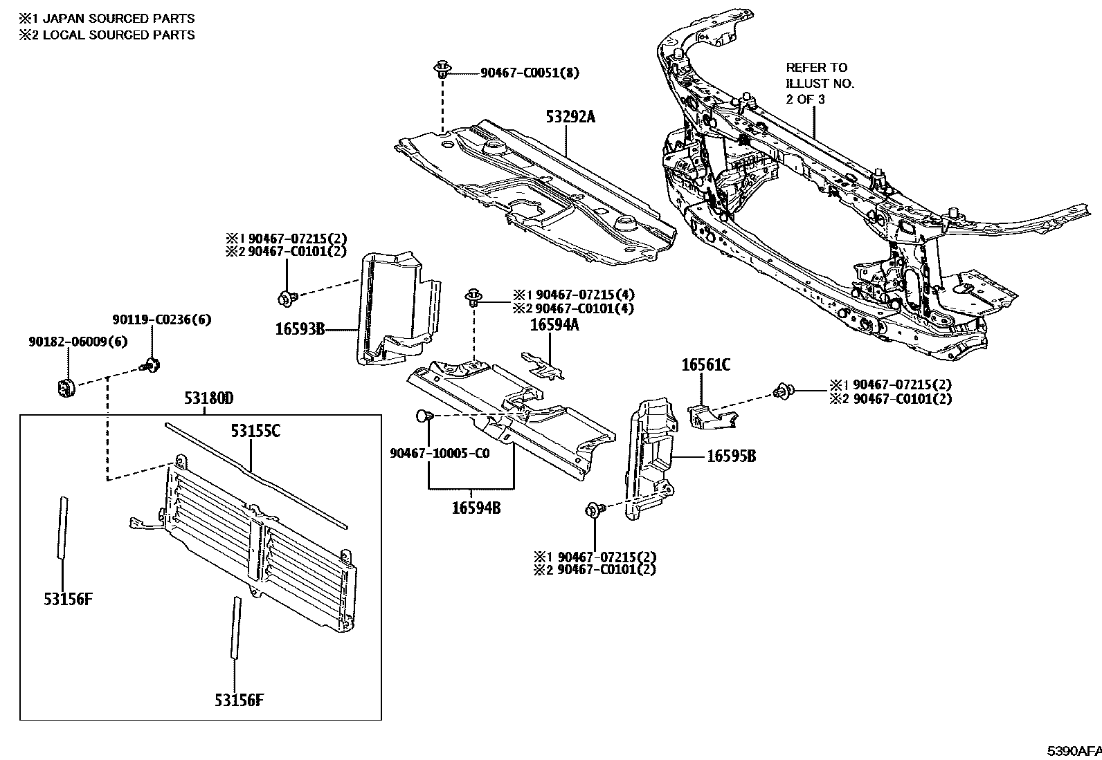 5355 — FRONT FENDER APRON & DASH PANEL