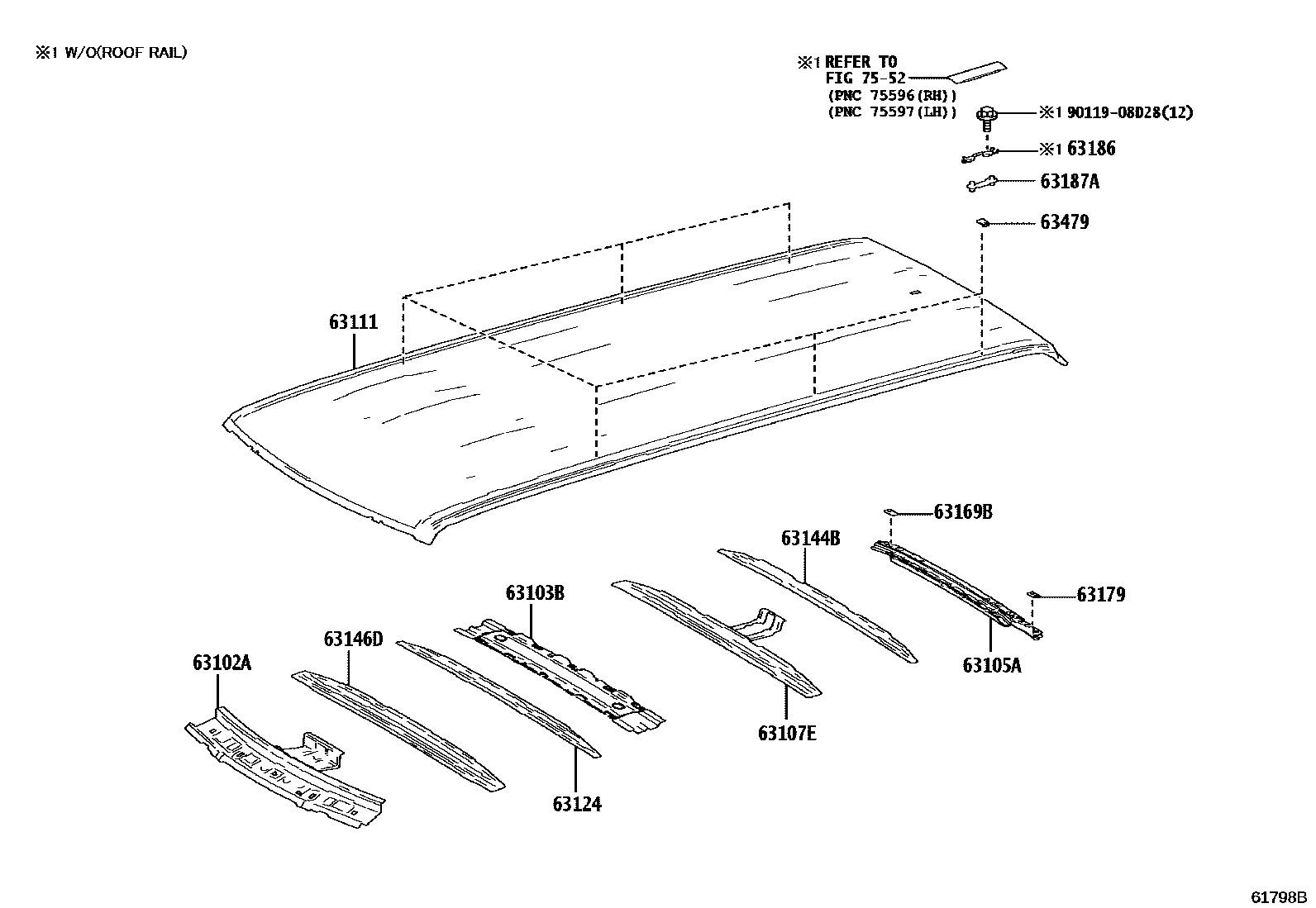 6153 — ROOF PANEL & BACK PANEL