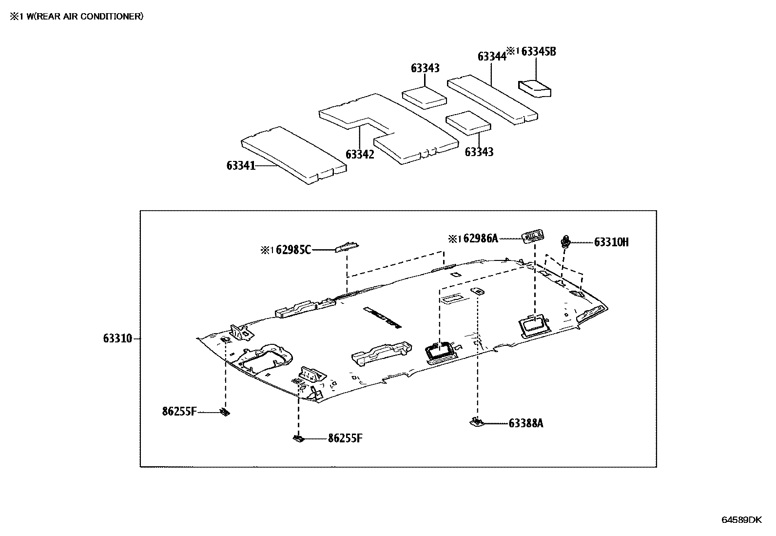 6452 — ROOF HEADLINING & SILENCER PAD
