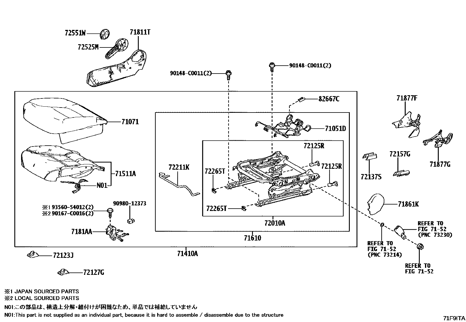 7156 — FRONT SEAT &  SEAT TRACK