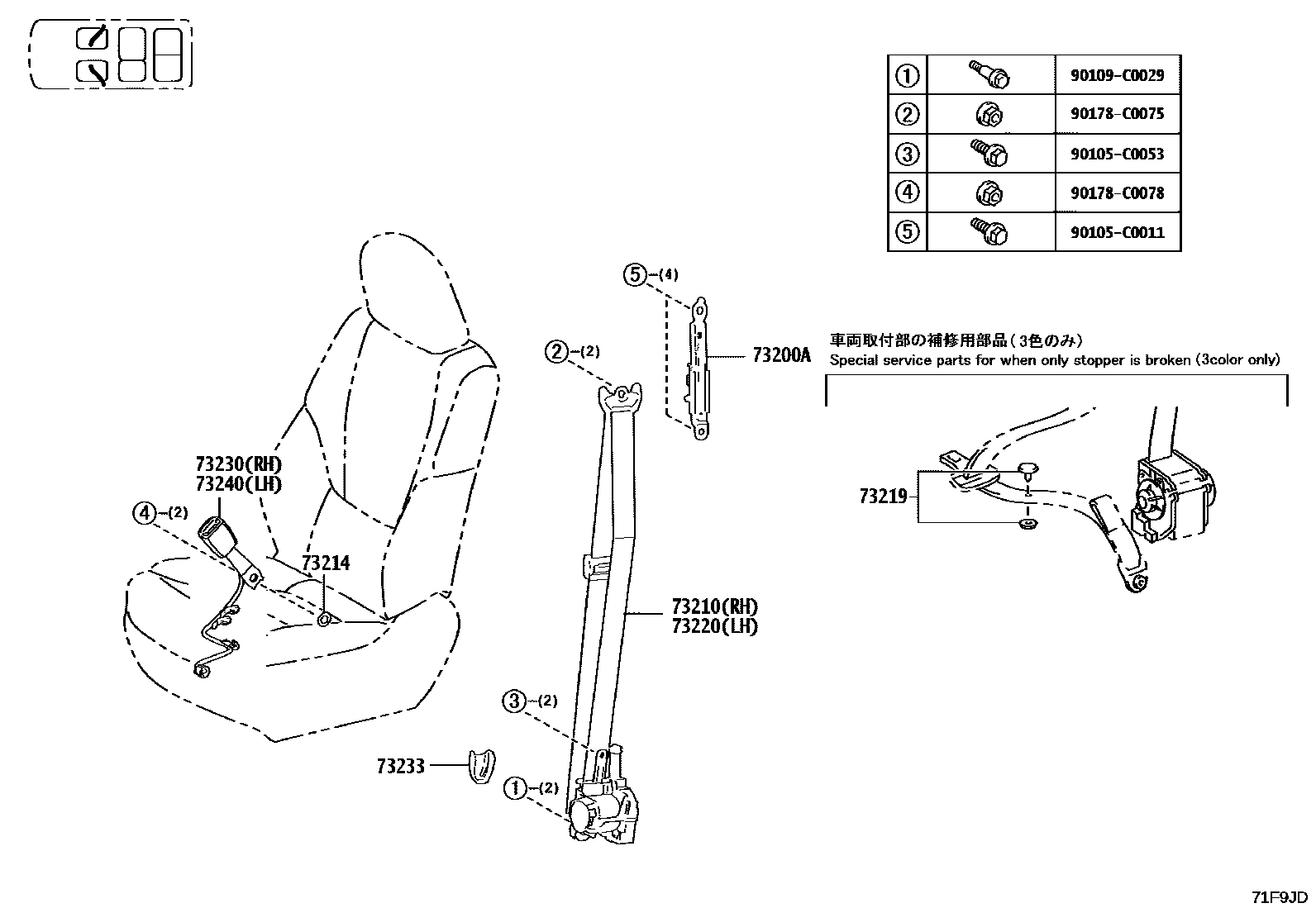 7152 — SEAT BELT