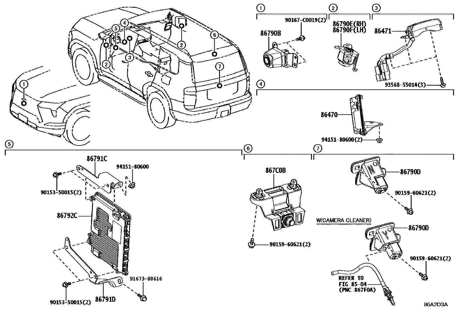 8606 — CAMERA & REAR MONITOR DISPLAY