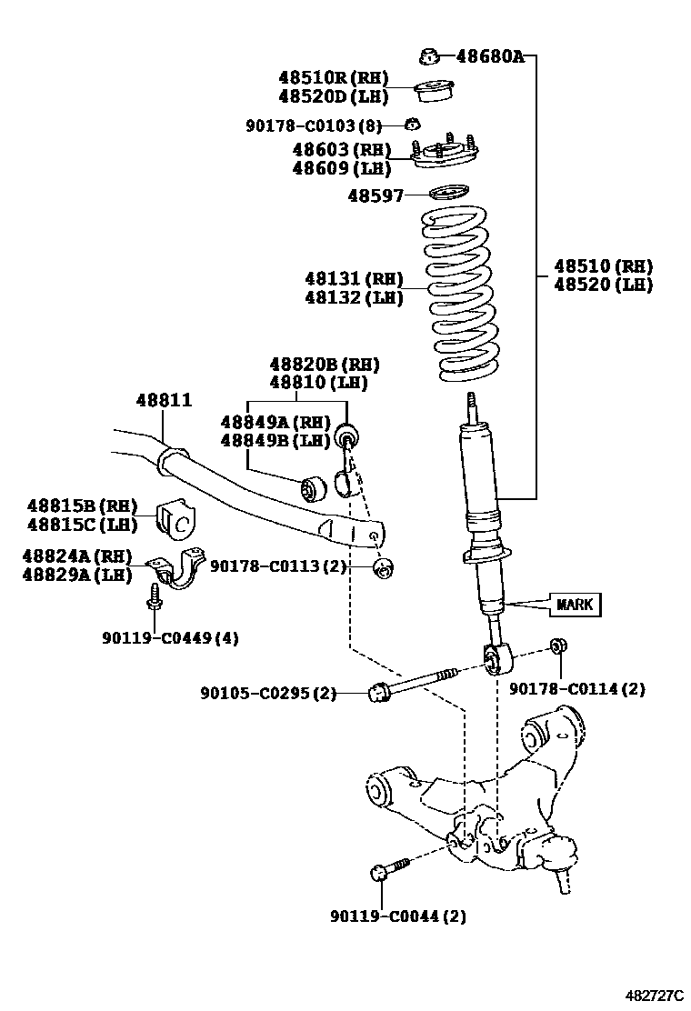 4803 — FRONT SPRING & SHOCK ABSORBER