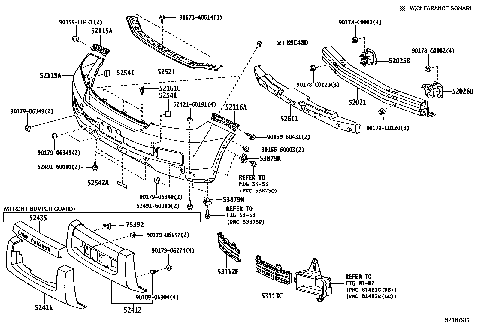 5252 — FRONT BUMPER & BUMPER STAY