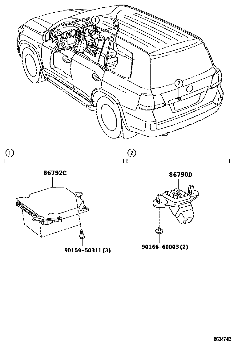 8606 — CAMERA & REAR MONITOR DISPLAY