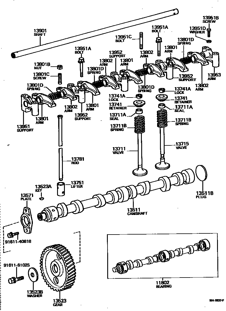 1302 — CAMSHAFT & VALVE