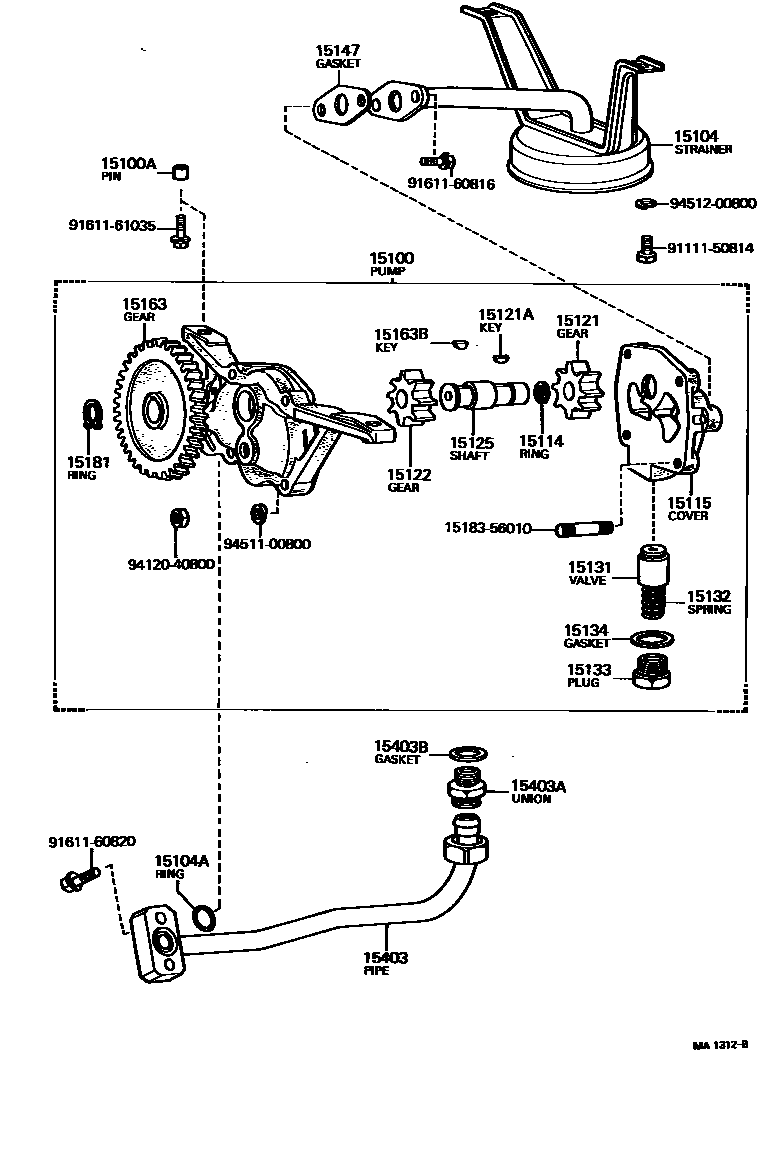 1501 — ENGINE OIL PUMP