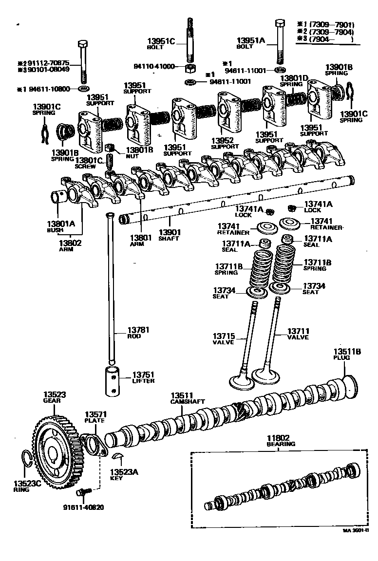 1302 — CAMSHAFT & VALVE