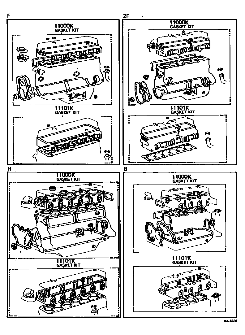 1103 — ENGINE OVERHAUL GASKET KIT