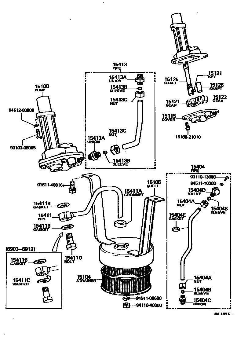 1501 — ENGINE OIL PUMP