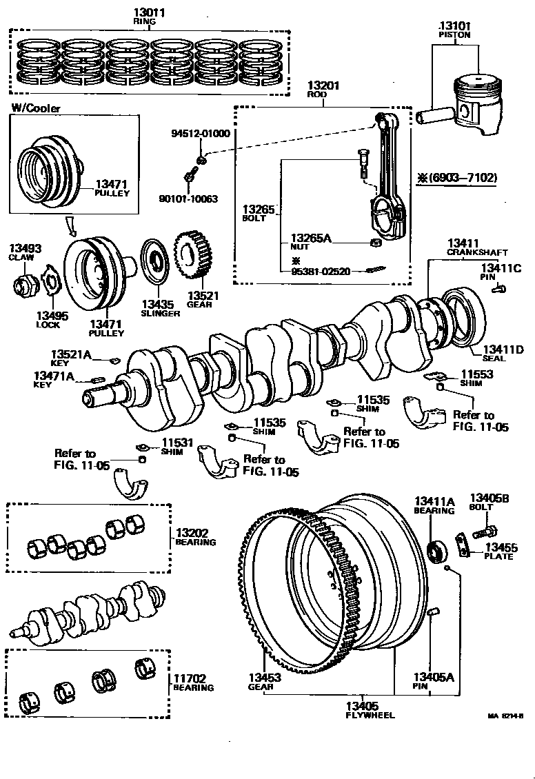1301 — CRANKSHAFT & PISTON
