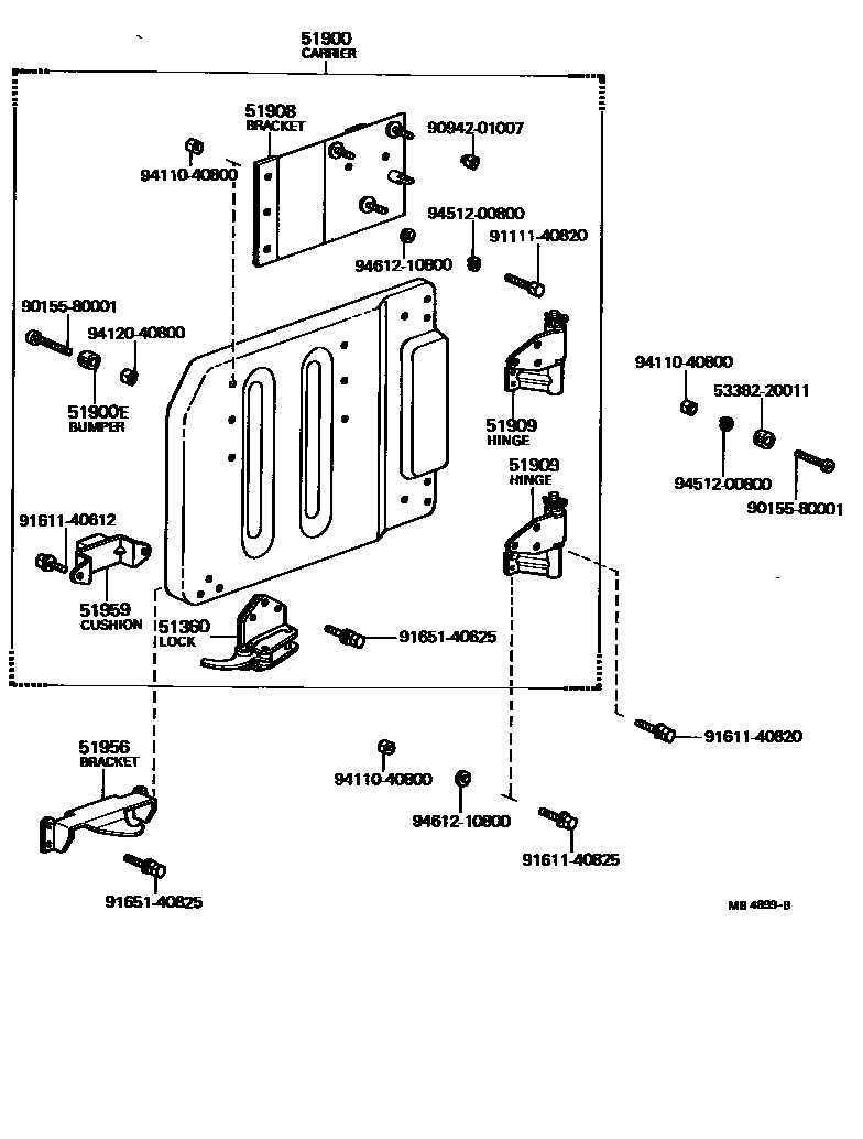5153 — SPARE WHEEL CARRIER