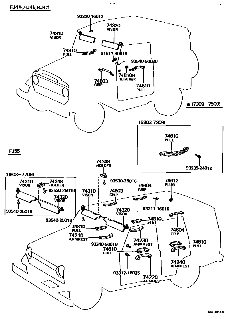 7451 — ARMREST & VISOR