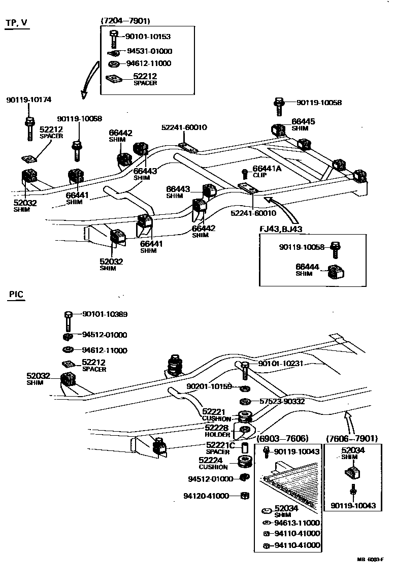 5251 — CAB MOUNTING & BODY MOUNTING