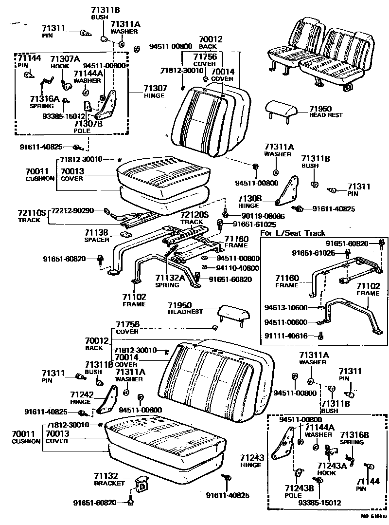 7151 — SEAT & SEAT TRACK