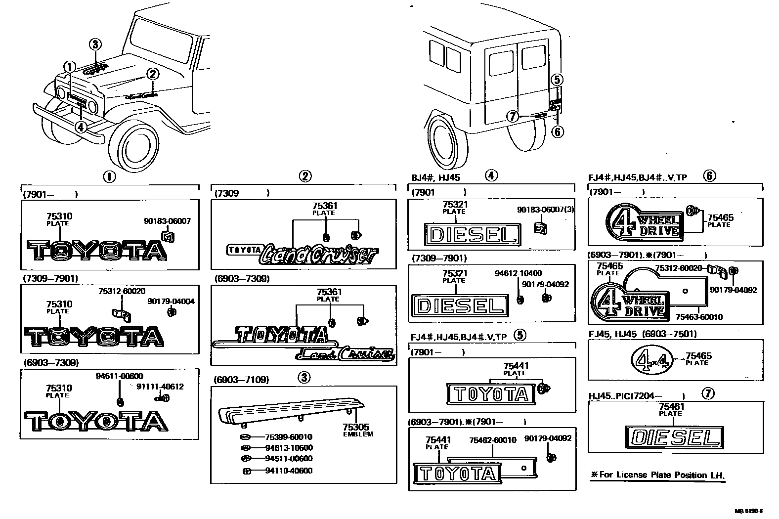 7551 — EMBLEM & NAME PLATE