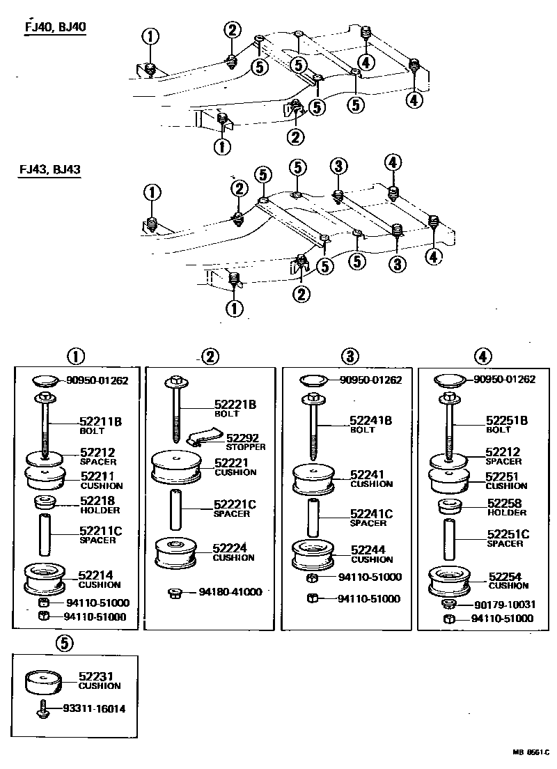 5251 — CAB MOUNTING & BODY MOUNTING