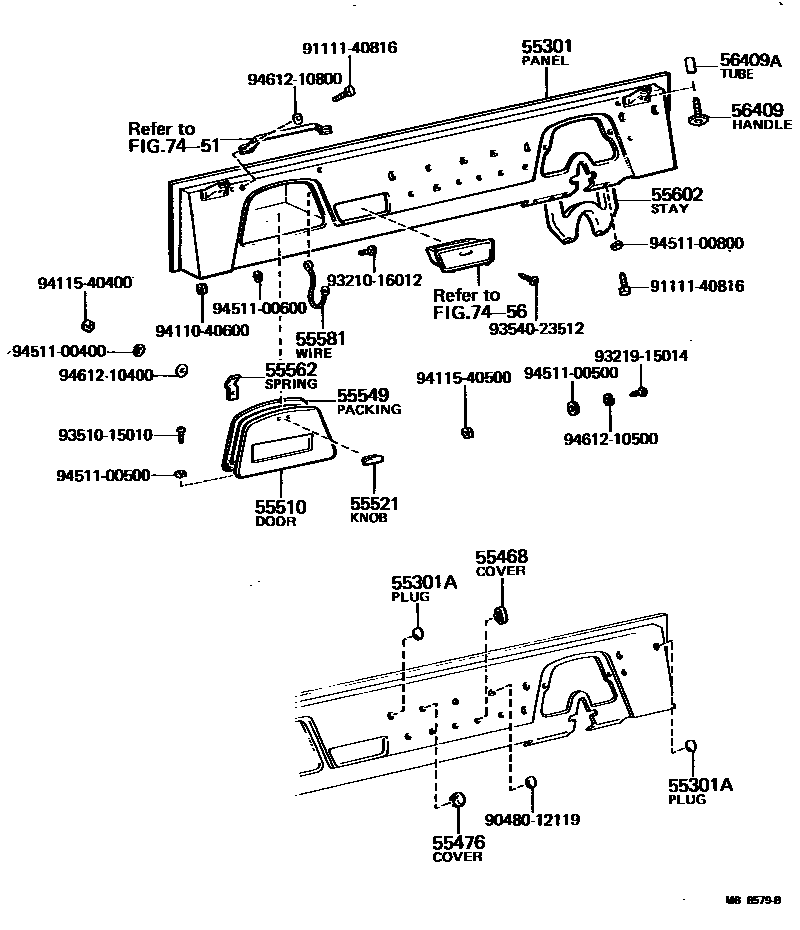 5551 — INSTRUMENT PANEL & GLOVE COMPARTMENT