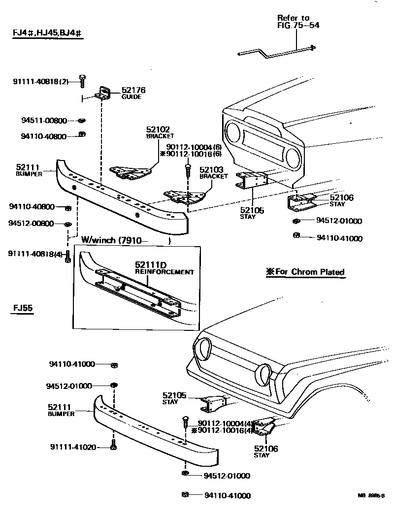 5252 — FRONT BUMPER & BUMPER STAY