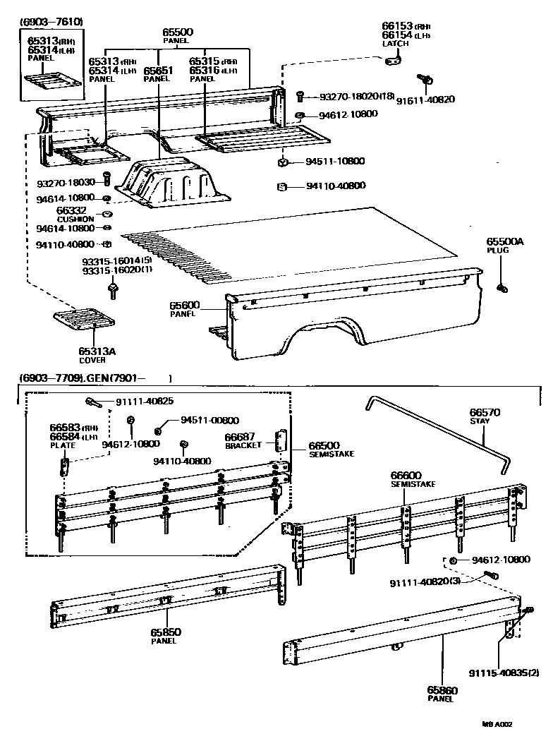 6554 — REAR BODY SIDE PANEL