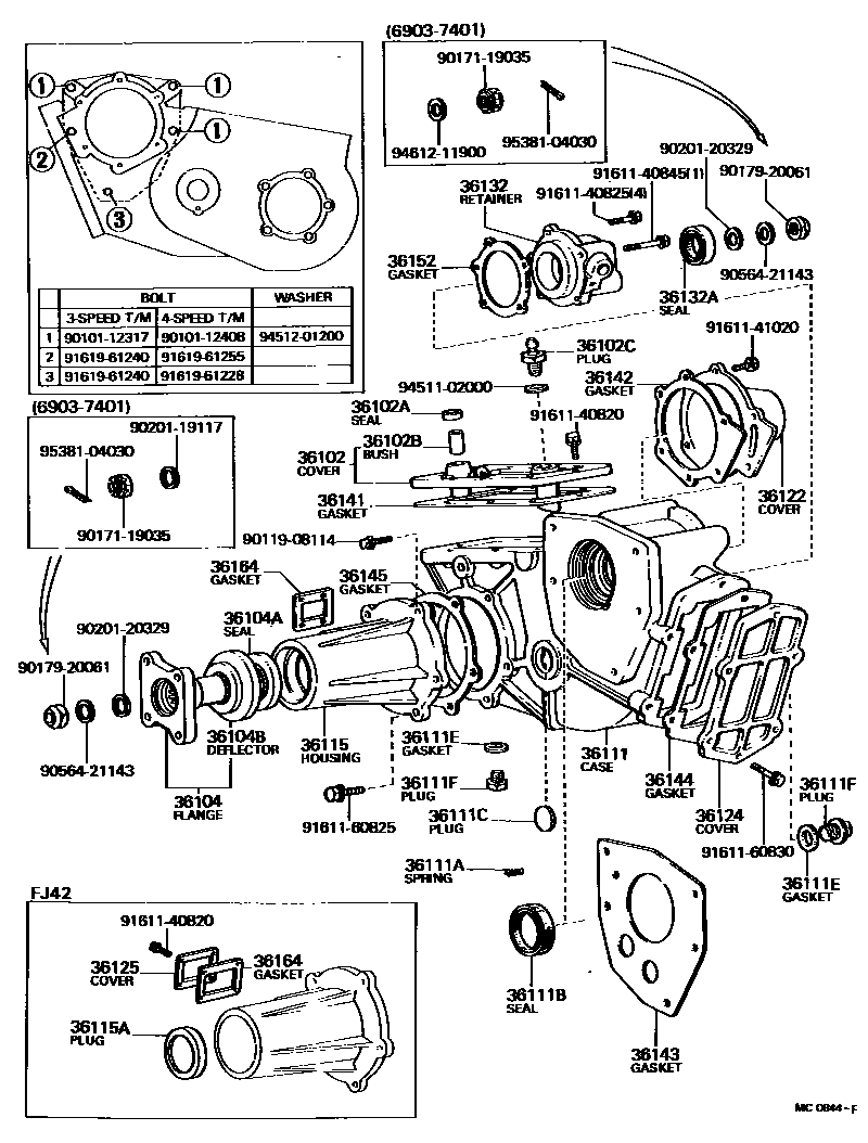 3609 — TRANSFER CASE & EXTENSION HOUSING