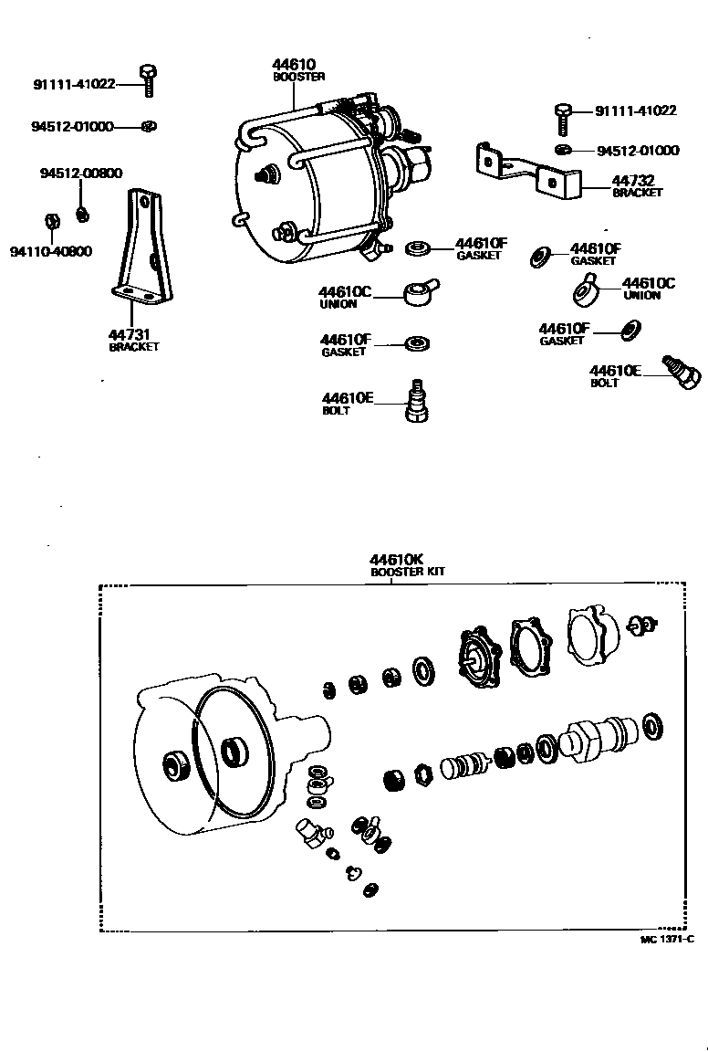 4703 — BRAKE BOOSTER & VACUUM TUBE